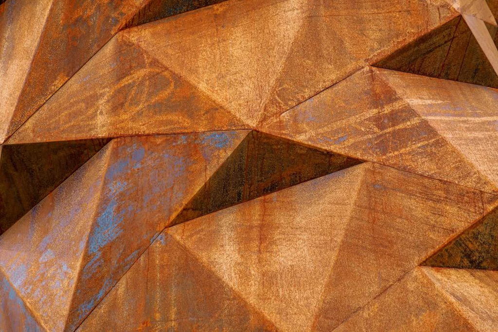 Corten steel red